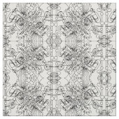 Emergence Fabric Pattern in zwart-wit Stof (Swatch)