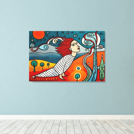 Emergence of Humans Canvas Afdruk