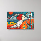 Emergence of Humans Canvas Afdruk (Voorkant)