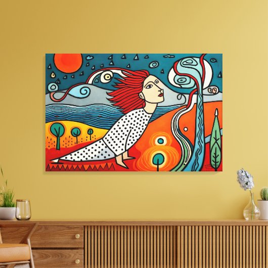 Emergence of Humans Canvas Afdruk (Insitu (Woonkamer))