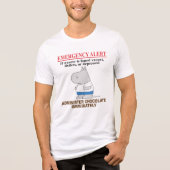EMERGENCY ALERT CHOCOLATE by Boynton Tri-Blend Shirt (Voorkant)