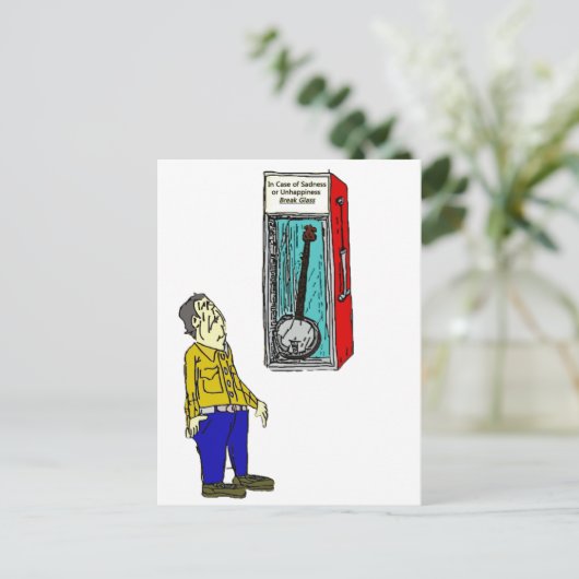 Emergency Banjo Briefkaart (Staand voorkant)