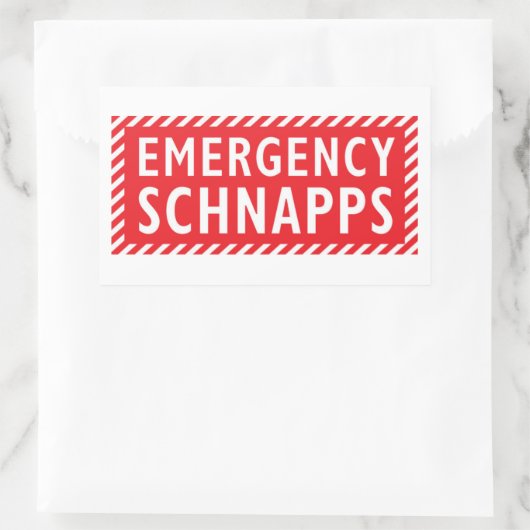 Emergency Booze Sticker - Schnapps (Tas)