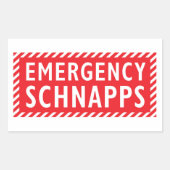 Emergency Booze Sticker - Schnapps (Voorkant)