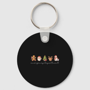 Emergency Department Christmas Ed Tech Nurse Merry Sleutelhanger