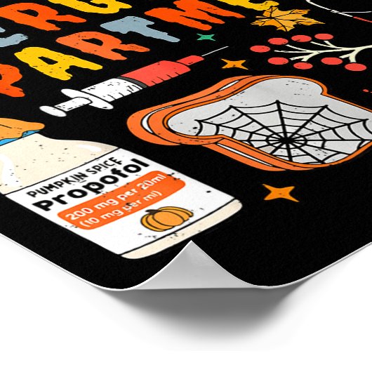 Emergency Department Funny Er Nurse Halloween Soky Poster (Hoek)