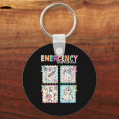 Emergency Department Funny Er Nurse Halloween Soky Sleutelhanger (Voorkant)