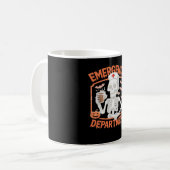 Emergency Department Funny Halloween Nurse Essenti Koffiemok (Voorkant links)