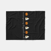 Emergency Department Ghost Pumpkin Halloween Medic Fleece Deken (Voorkant (Horizontaal))