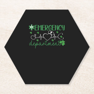 Emergency Department Grappige ER Verpleegster Iris Kartonnen Onderzetters