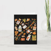 Emergency Department Herfst Halloween Er Nurse Eme Kaart (Voorkant)