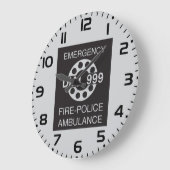Emergency Dial 999 Sign Fire Police Ambulance Grote Klok (Hoek)