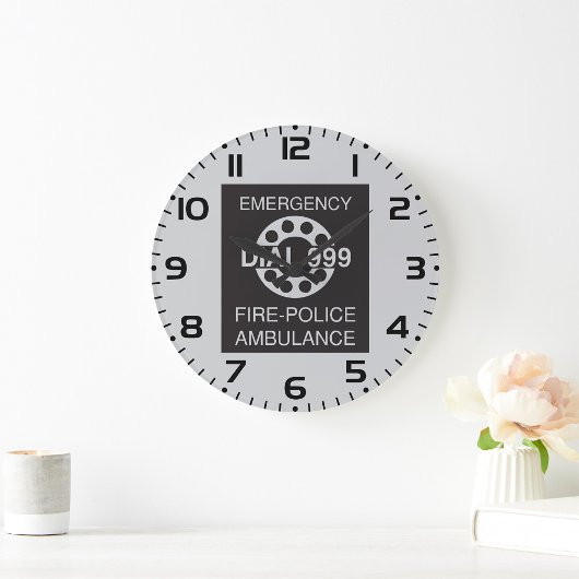 Emergency Dial 999 Sign Fire Police Ambulance Grote Klok