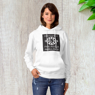 Emergency Dial 999 Sign Fire Police Ambulance Hoodie