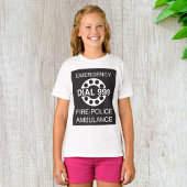 Emergency Dial 999 Sign Fire Police Ambulance T-shirt