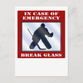 Emergency Hockey Goalie Briefkaart (Voorkant)
