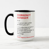 Emergency Manager Mug For Emergency Manager Gifts  Mok (Links)