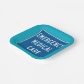 Emergency Medical Care Road Sign Papieren Bordje (Gebogen)