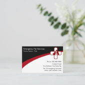 Emergency Medical Pet Services Visitekaartje (Staand voorkant)