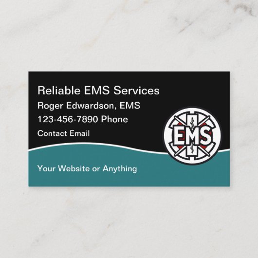 Emergency Medical Services Driver Visitekaartje (Voorkant)