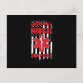 Emergency Medical Services EMS EmT Paramedic Caduc Briefkaart (Voorkant)