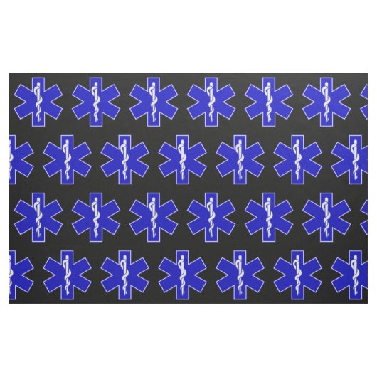 Emergency Medical Technicians EMT Symbool Patroon Stof (Fat Quarter)
