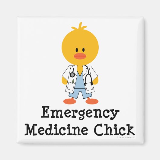 Emergency Medicine Chick Magnet (Voorkant)
