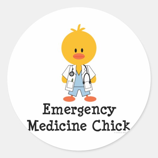 Emergency Medicine Chick Stickers (Voorkant)