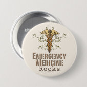 Emergency Medicine Rocks Button (Voorkant /achterkant)