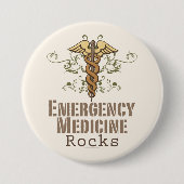 Emergency Medicine Rocks Button (Voorkant)