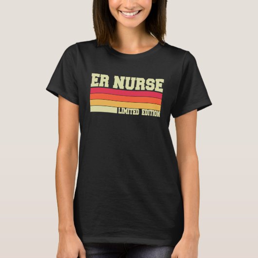Emergency Nurse  Job Design ER Nurse Nursing Schoo T-shirt (Voorkant)