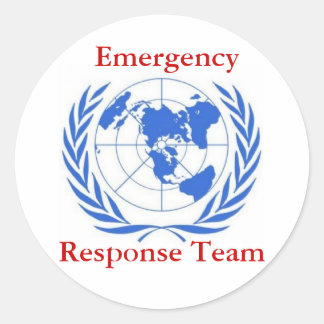 Emergency Response Team - Rood Ronde Sticker