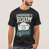 Emergency Room Squad Matching ER Verpleegkundige C T-shirt (Voorkant)