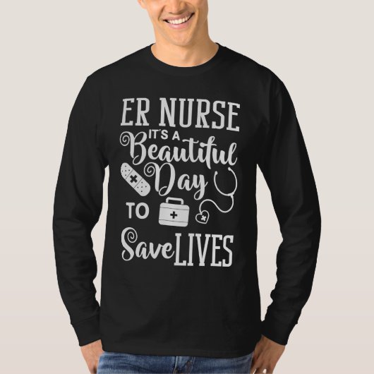 Emergency Room Technician ER Nurse Hospital Depart T-shirt (Voorkant)