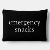 Emergency Snacks Black & White Pouch Etui (Voorkant)