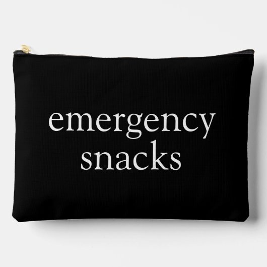 Emergency Snacks Black & White Pouch Etui (Voorkant)