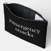 Emergency Snacks Black & White Pouch Etui (Open)