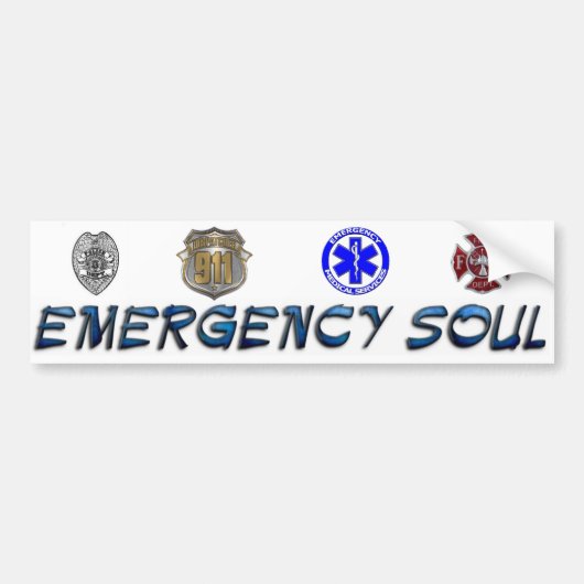 Emergency Soul Bumpersticker (Voorkant)