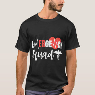 Emergency Squad ER Room Hospital voor EMT-studente T-shirt