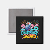 Emergency Squad New Year 2026 Medical Crew Nurse E Magneet (Voorkant / Achterkant)