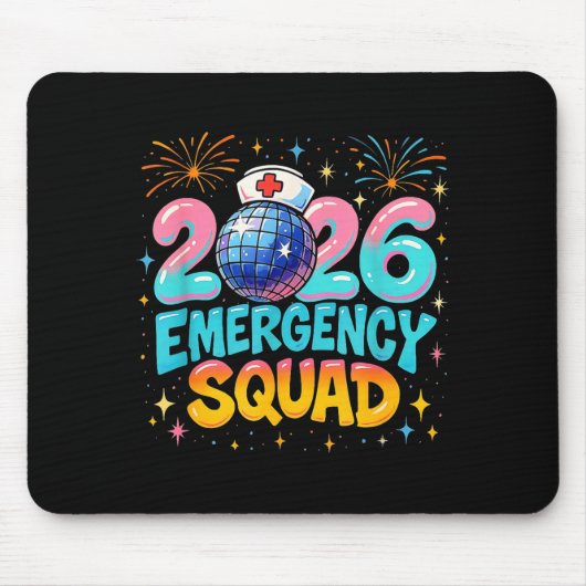 Emergency Squad New Year 2026 Medical Crew Nurse E Muismat (Voorkant)
