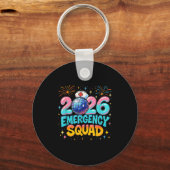 Emergency Squad New Year 2026 Medical Crew Nurse E Sleutelhanger (Voorkant)