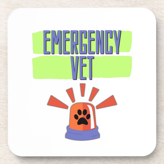 Emergency Vet – Veterinary Emergency Design Bier Onderzetter (Voorkant)
