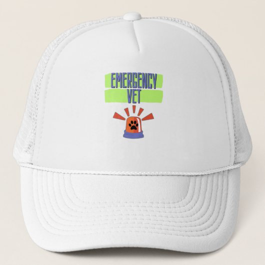 Emergency Vet – Veterinary Emergency Design Trucker Pet (Voorkant)