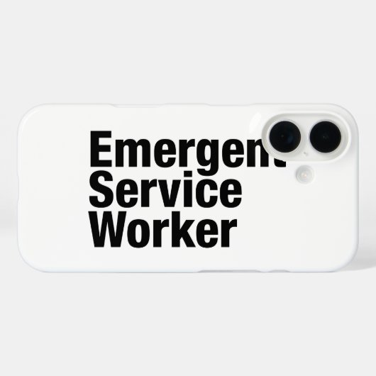 Emergent Service Worker Case-Mate iPhone Case (Achterkant (horizontaal))