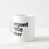 Emergent Service Worker Koffiemok (Voorkant links)