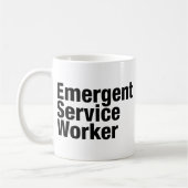 Emergent Service Worker Koffiemok (Links)