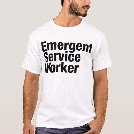 Emergent Service Worker T-shirt (Voorkant)