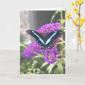 Emerging Butterfly Sister Verjaardag Kaart (Gele Bloem)