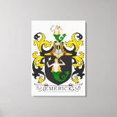 Emerick Family Crest (Duits) Canvas Afdruk (Voorkant)